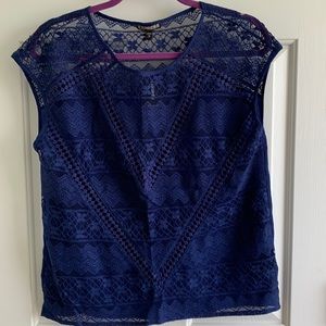 New Express lace festival top